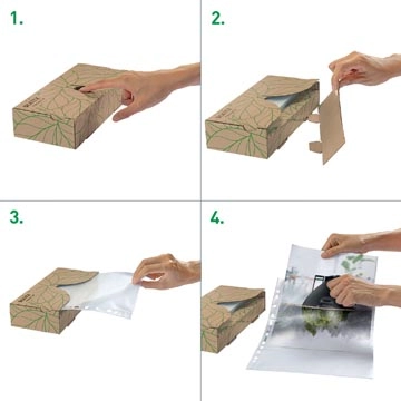 Een Leitz Recycle dispenser voor showtas, ft A4, 40 stuks, CO2 gecompenseerd koop je bij Muys Kantoor & Kado