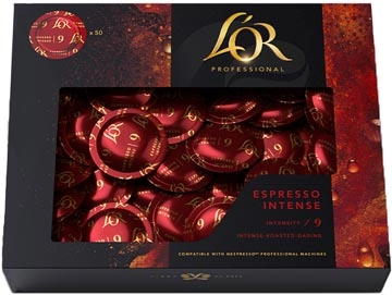 Een Douwe Egberts L'or professional discs Intensity 9, Espresso Intense, pak van 50 discs koop je bij Muys Kantoor & Kado