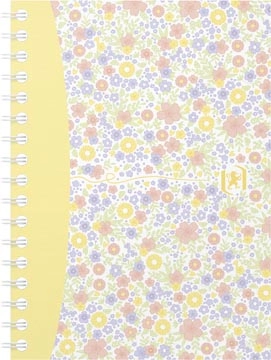 Een Oxford Floral softcover spiraalschrift, ft A6, 50 vel, geruit 5 mm, 4 geassorteerde designs koop je bij Muys Kantoor & Kado