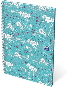 Een Oxford Floral hardcover spiraalschrift, ft B5, 60 vel, gelijnd, 3 geassorteerde designs koop je bij Muys Kantoor & Kado