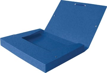 Een Elba elastobox Oxford Top File+ rug van 2,5 cm, blauw koop je bij Muys Kantoor & Kado