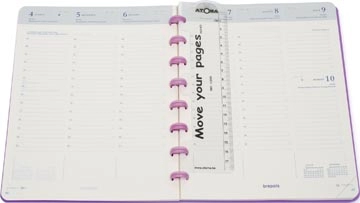 Een Atoma agenda, ft A5, crèmekleurig papier, 144 pagina's, 1 week op 2 pagina's, 2025 koop je bij Muys Kantoor & Kado