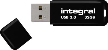 Een Integral USB stick 3.0, 32 GB, zwart koop je bij Muys Kantoor & Kado