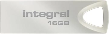 Een Integral ARC USB stick 2.0, 16 GB, zilver koop je bij Muys Kantoor & Kado