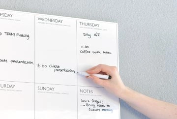 Een Desq magnetische weekplanner ft 45 X 60 cm koop je bij Muys Kantoor & Kado