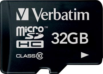 Een Verbatim microSDHC geheugenkaart, klasse 10, 32 GB koop je bij Muys Kantoor & Kado