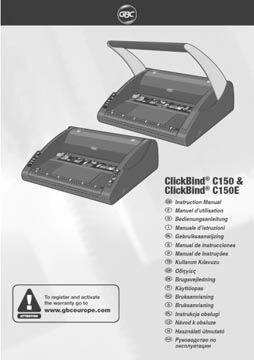 Een GBC ClickBind 150 manuele inbindmachine koop je bij Muys Kantoor & Kado