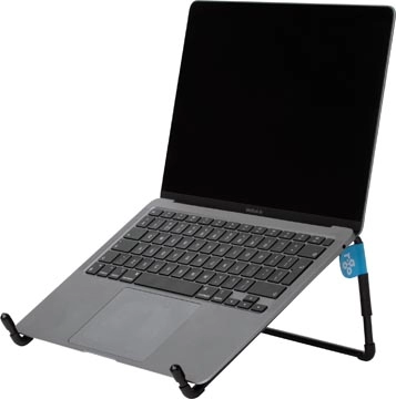 Een R-Go Steel Travel laptopstandaard, zwart koop je bij Muys Kantoor & Kado