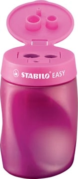 Een STABILO EASYsharpener potloodslijper, 2 gaten, voor linkshandigen, roze koop je bij Muys Kantoor & Kado