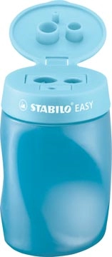 Een STABILO EASYsharpener potloodslijper, 2 gaten, voor linkshandigen, blauw koop je bij Muys Kantoor & Kado