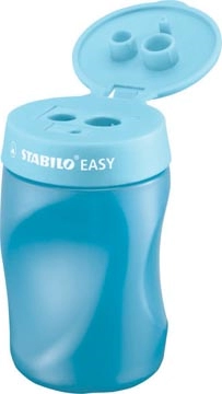 Een STABILO EASYsharpener potloodslijper, 2 gaten, voor rechtshandigen, blauw koop je bij Muys Kantoor & Kado