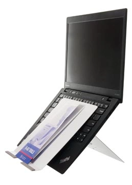 Een R-Go Riser Attachable laptopstandaad, wit koop je bij Muys Kantoor & Kado