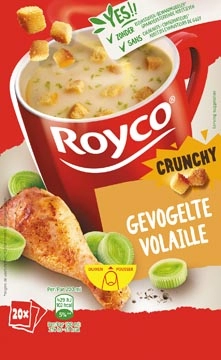 Een Royco Minute Soup gevogelte met croutons, pak van 20 zakjes koop je bij Muys Kantoor & Kado