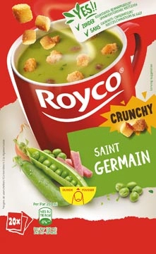 Een Royco Minute Soup St. Germain met croutons, pak van 20 zakjes koop je bij Muys Kantoor & Kado