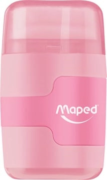 Een Maped potloodslijper + gom Connect Soft Touch, pastelkleur, op blister koop je bij Muys Kantoor & Kado