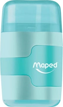 Een Maped potloodslijper + gom Connect Soft Touch, pastelkleur, op blister koop je bij Muys Kantoor & Kado