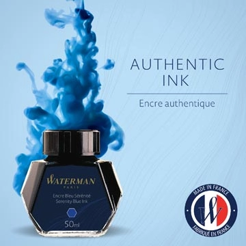 Een Waterman vulpeninkt 50 ml blauw (Serenity) koop je bij Muys Kantoor & Kado