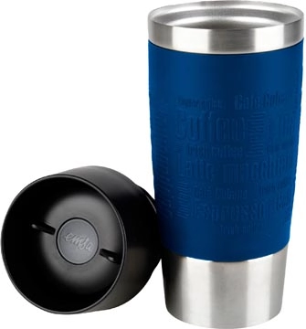 Een Emsa Travel Mug thermosbeker, 0,36 l, donkerblauw koop je bij Muys Kantoor & Kado