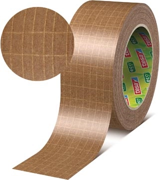 Een Tesapack ultra strong ecologo, 50 mm x 25 m, papier, bruin koop je bij Muys Kantoor & Kado