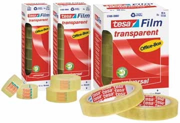 Een Tesafilm transparante tape, ft 19 mm x 10 m, 8 rolletjes koop je bij Muys Kantoor & Kado