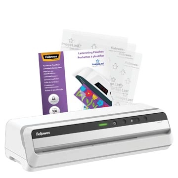 Een Fellowes lamineermachine Jupiter voor ft A3 + Bonus Pack van 200 lamineerhoezen (A4, 80 micron) koop je bij Muys Kantoor & Kado