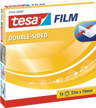 Een Tesafilm dubbelzijdige tape, ft 33 m x 19 mm koop je bij Muys Kantoor & Kado