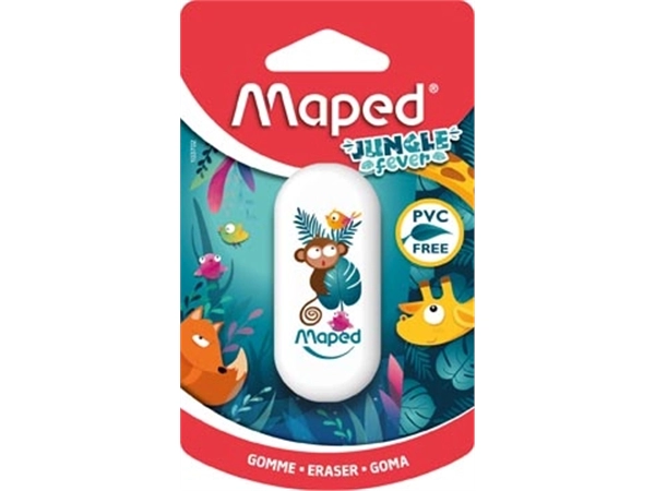 Een Maped gum Jungle Fever, op blister koop je bij Muys Kantoor & Kado