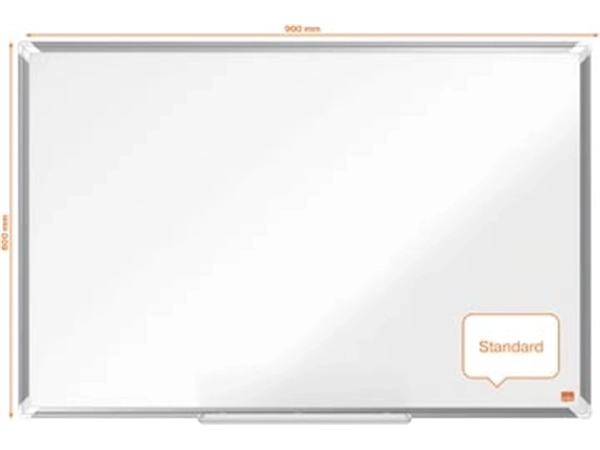 Een Nobo Premium Plus whiteboard, emaille, magnetisch, 60 x 90 cm koop je bij Muys Kantoor & Kado