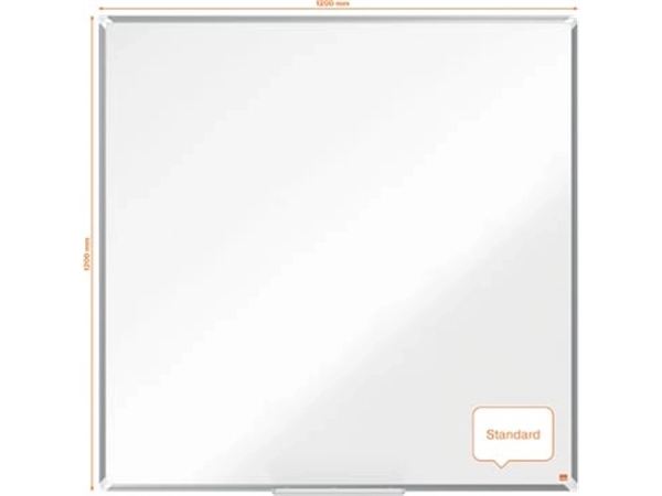 Een Nobo Premium Plus whiteboard, gelakt staal, magnetisch, 120 x 120 cm koop je bij Muys Kantoor & Kado