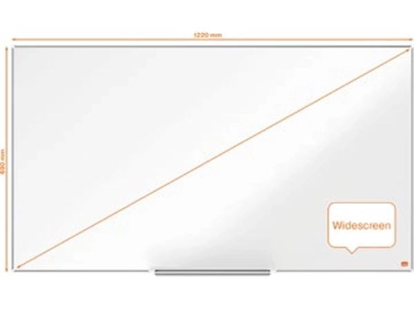 Een Nobo Impression Pro Widescreen whiteboard, emaille, magnetisch, 69 x 122 cm koop je bij Muys Kantoor & Kado