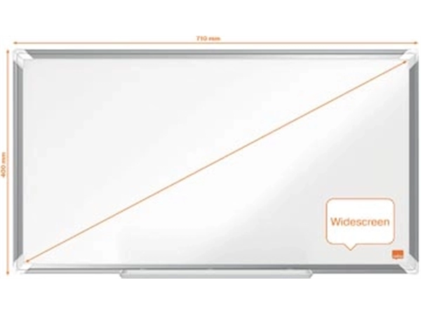 Een Nobo Premium Plus Widescreen whiteboard, emaille, magnetisch, 40 x 71 cm koop je bij Muys Kantoor & Kado