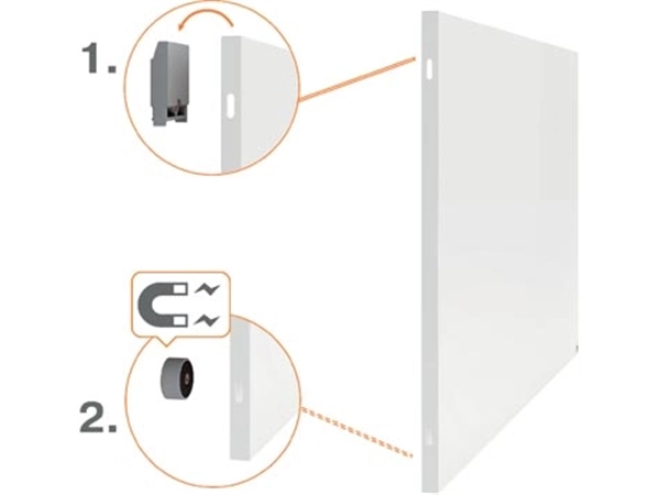 Een Nobo Infinity randloos whiteboard, staal, magnetisch, 90 x 120 cm koop je bij Muys Kantoor & Kado