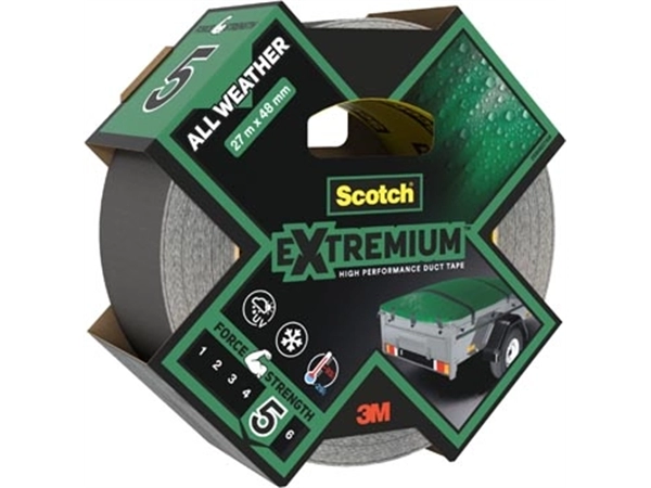 Een Scotch krachtige tape Extremium Duct Tape All Weather, ft 48 mm x 27 m koop je bij Muys Kantoor & Kado