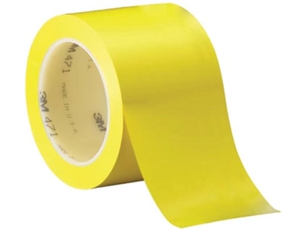 Een 3M Vinyl tape 471, ft 50 mm x 33 m, geel koop je bij Muys Kantoor & Kado