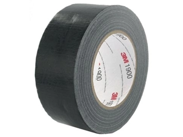 Een 3M duct tape 1900, ft 50 mm x 50 m, zwart koop je bij Muys Kantoor & Kado