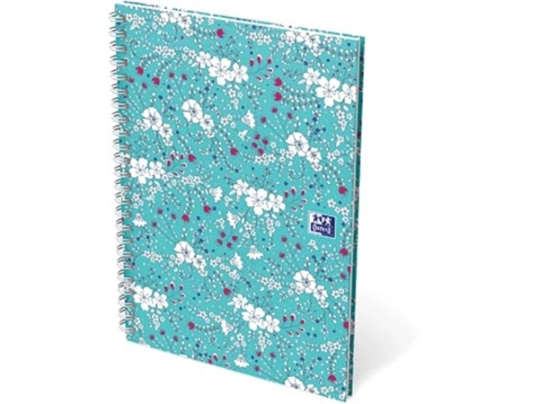 Een Oxford Floral hardcover spiraalschrift, ft B5, 60 vel, gelijnd, 3 geassorteerde designs koop je bij Muys Kantoor & Kado