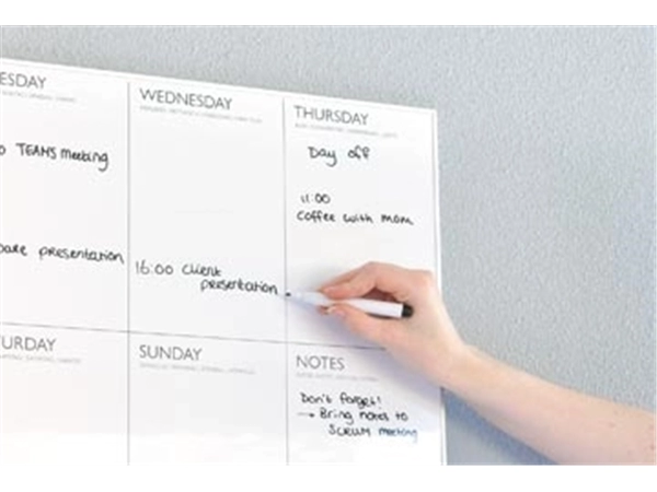 Een Desq magnetische weekplanner ft 45 X 60 cm koop je bij Muys Kantoor & Kado