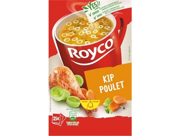 Een Royco Minute Soup kip, pak van 25 zakjes koop je bij Muys Kantoor & Kado