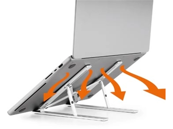 Een Durable Fold laptopstandaard, zilver koop je bij Muys Kantoor & Kado