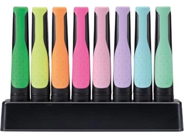 Een STABILO GREENBOSS PASTEL markeerstift, deskset van 8 stuks in geassorterde kleuren koop je bij Muys Kantoor & Kado