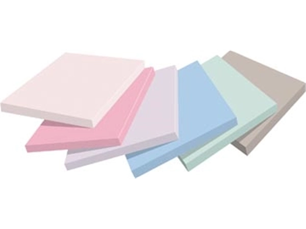 Een Post-it Super Sticky notes Soulful, 90 vel, ft 76 x 76 mm, geassorteerde kleuren, pak van 6 blokken koop je bij Muys Kantoor & Kado