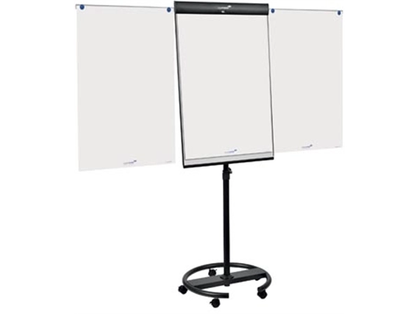 Een Legamaster magnetische flipchart Universal met ronde voet, ft 105 x 68 cm, gelakt staal koop je bij Muys Kantoor & Kado