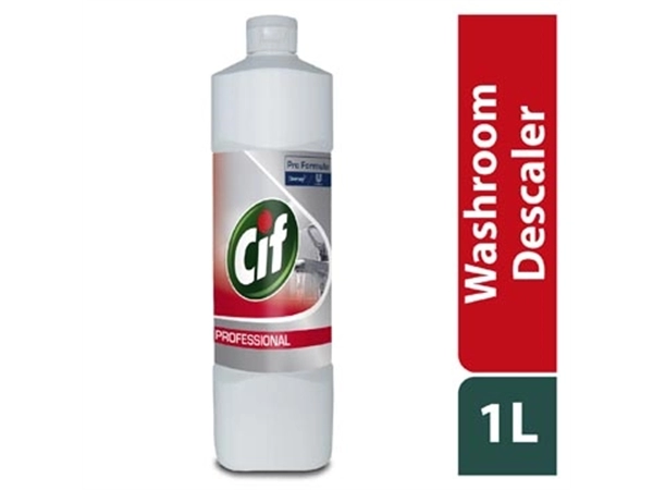 Een Cif sanitair ontkalker, flacon van 1 l koop je bij Muys Kantoor & Kado