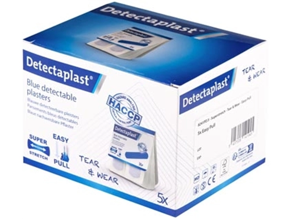 Een Detectaplast Tear & Wear Elastic Easy-Pull, ft 25 x 72 mm, 5 x 36 stuks koop je bij Muys Kantoor & Kado