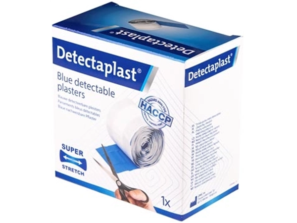 Een Detectaplast Elastic textielpleister, ft 6 cm x 5 m, op rol koop je bij Muys Kantoor & Kado