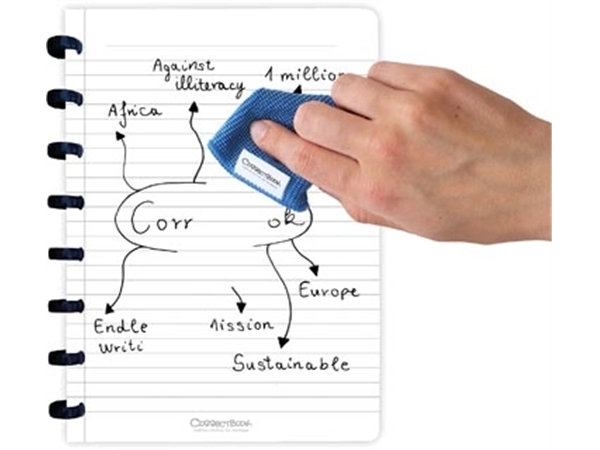 Een Correctbook A5 Original: uitwisbaar / herbruikbaar notitieboek, gelijnd, Forest Green (bosgroen) koop je bij Muys Kantoor & Kado