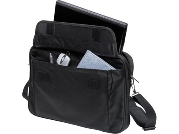 Een Dicota laptoptas Value Toploading Kit, voor laptops tot 15,6 inch, inclusief muis, zwart koop je bij Muys Kantoor & Kado