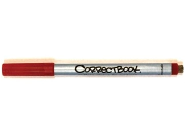 Een Correctbook uitwisbare pen, schrijfbreedte: 0,6mm, rood koop je bij Muys Kantoor & Kado