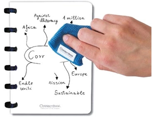 Een Correctbook A6 Original: uitwisbaar / herbruikbaar notitieboek, blanco, Forest Green (bosgroen) koop je bij Muys Kantoor & Kado