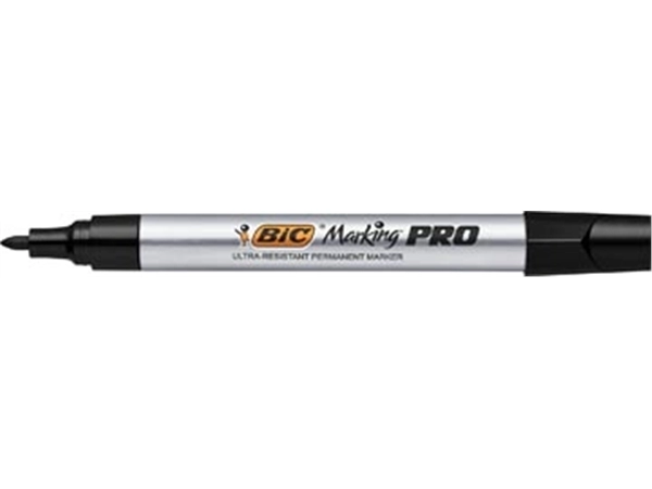 Een Bic markeerstift Marking Pro, ronde punt, zwart koop je bij Muys Kantoor & Kado